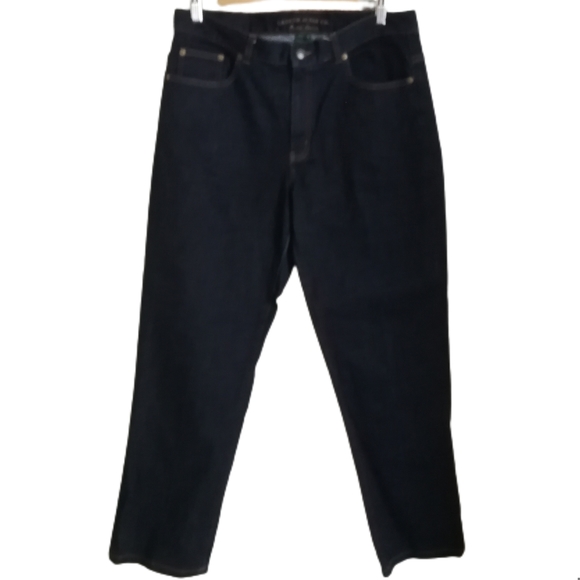 Ralph Lauren Denim - RALPH LAUREN Classic Dark Wash Straigth Leg Stretchy Cotton Jeans Size 12